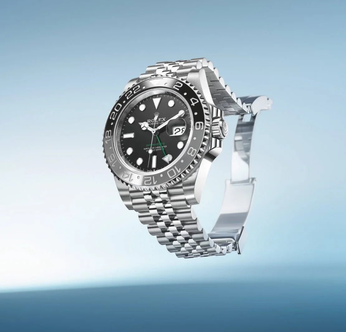 Rolex GMT-Master II black dial date Jubilee bracelet