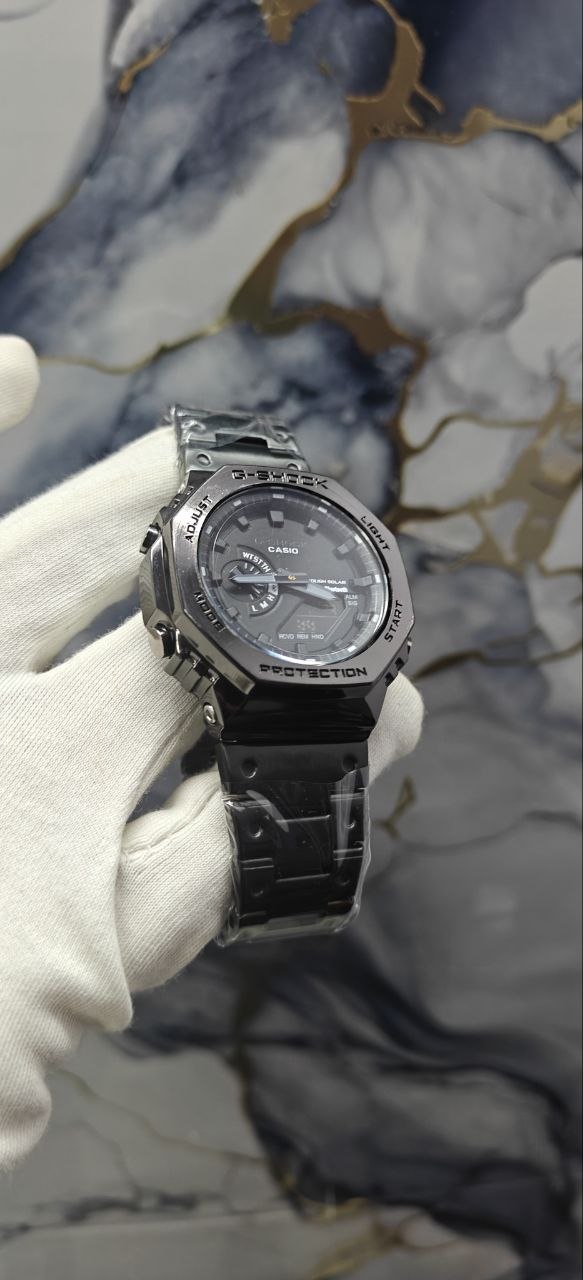 G-SHOCK GM-2100D FULL BLACK COLOUR STAINLESS STEEL