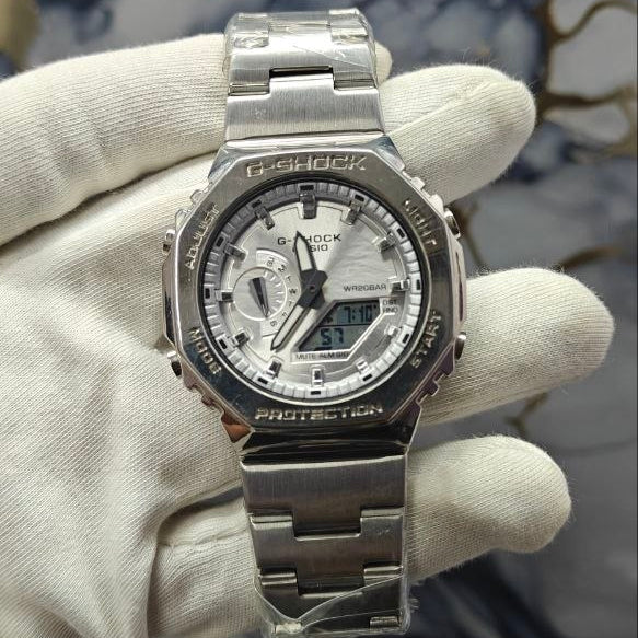 G-SHOCK GM-2100D SILVER COLOUR STAINLESS STEEL