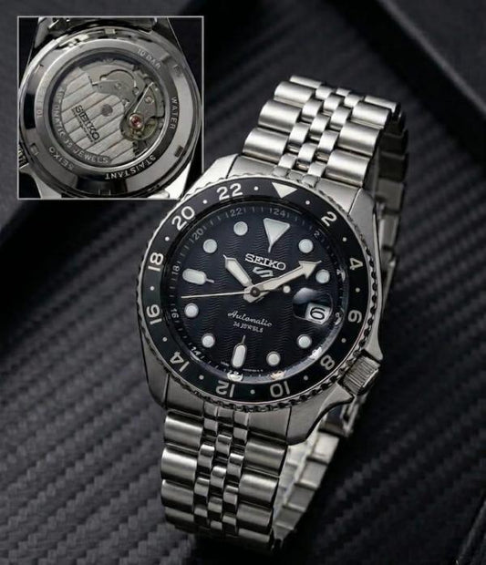 Seiko 5 Sports GMT Movement Like Automatic Full Black