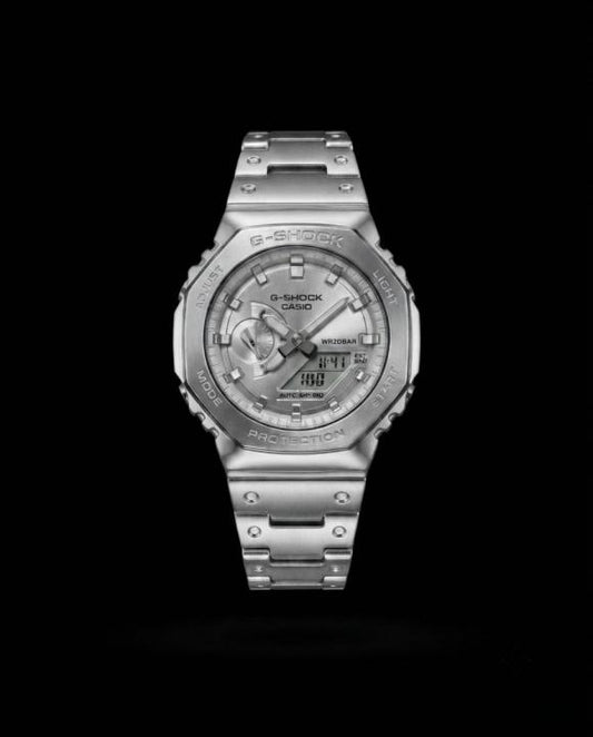 G-SHOCK GM-2100D SILVER COLOUR STAINLESS STEEL
