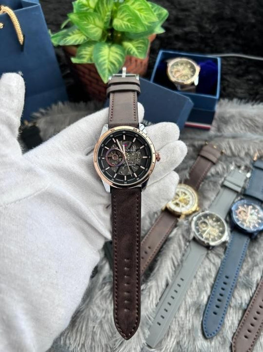 TOMMYY HILFIGER AUTOMATIC LEATHER BELT