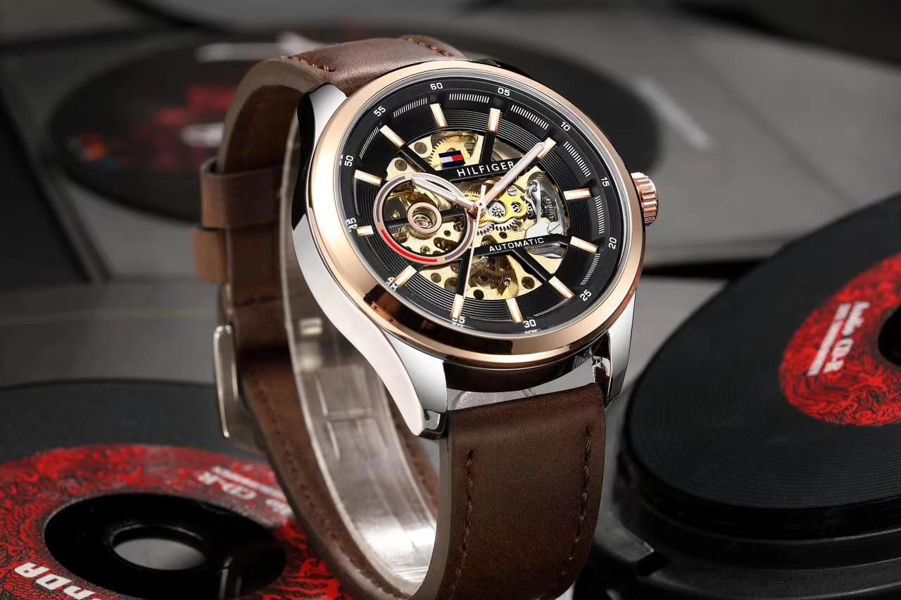 TOMMYY HILFIGER AUTOMATIC LEATHER BELT
