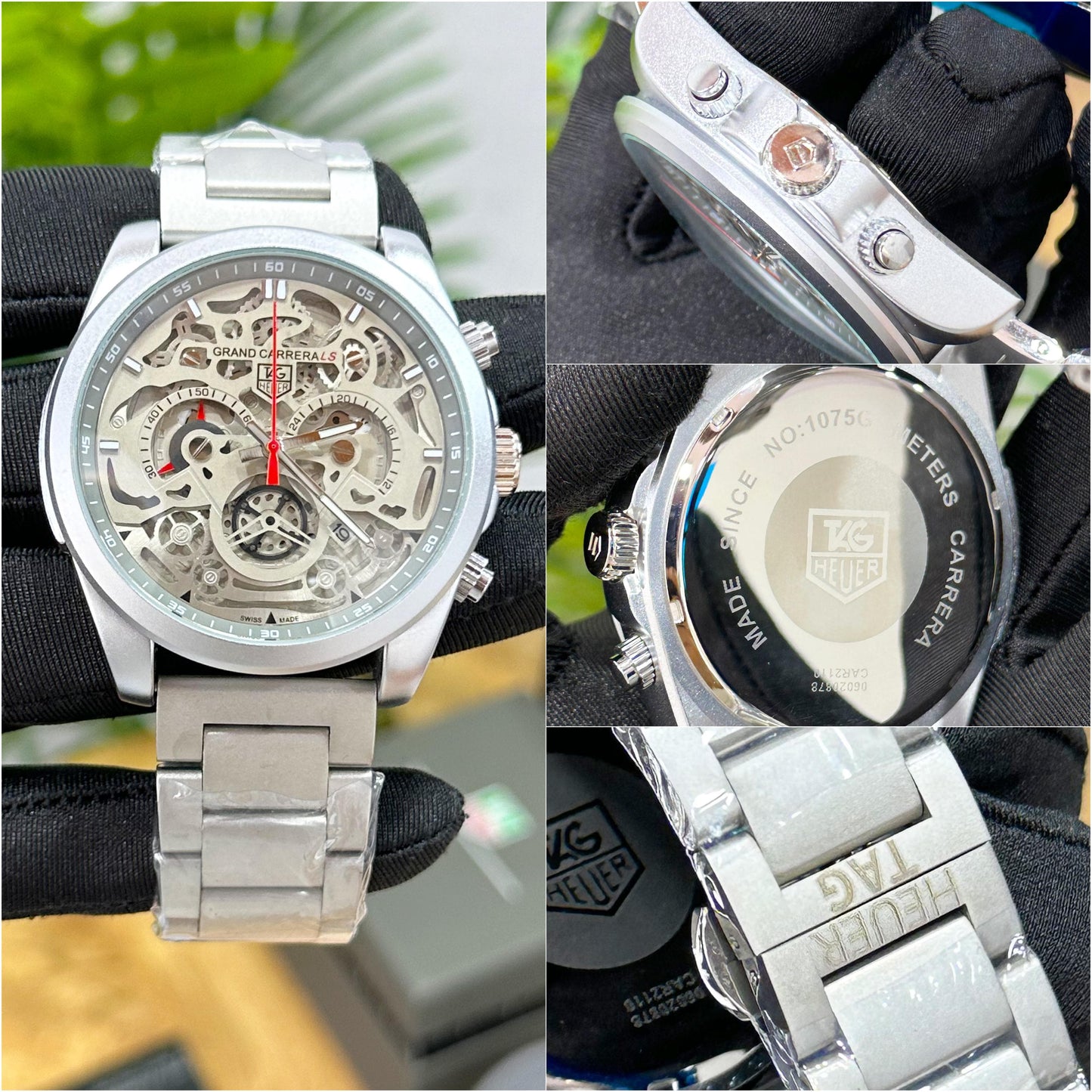 NEW TAG HEUER CARRERA CR7 GREY STEEL