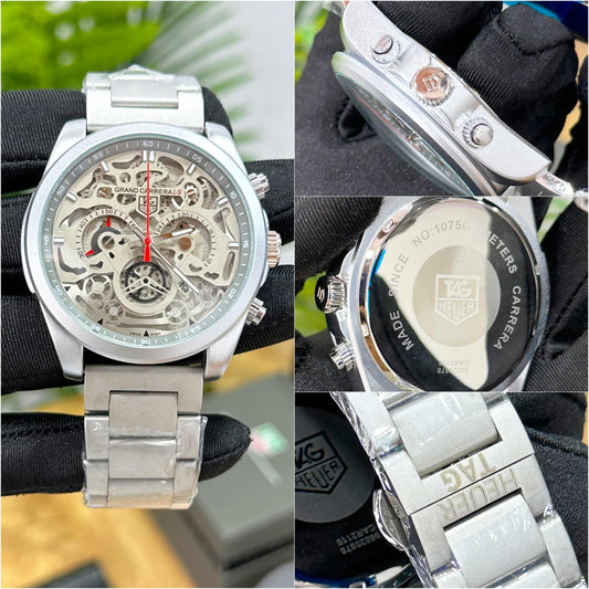 NEW TAG HEUER CARRERA CR7 GREY STEEL